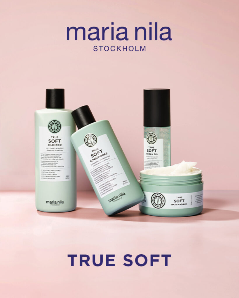 True Soft product range promo poster by Maria Nila Stockholm
